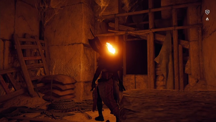 W ostatnim pomieszczeniu, po prawej stronie, znajduje się przejście - Grobowiec Chufu - Tomb of Khufu | Giza | Grobowce | Assassins Creed Origins - Assassins Creed Origins - poradnik do gry