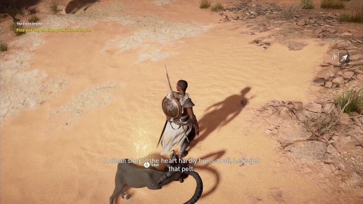 Po zabiciu przeciwnika gra przeniesie cię do historii toczącej się rok wcześniej - Fałszywa wyrocznia - The False Oracle | Zadania główne | Solucja AC Origins - Assassins Creed Origins - poradnik do gry