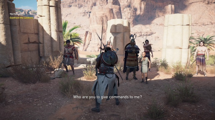 Gdy to zrobisz będziesz musiał zaprowadzić dziecko do świątyni - Fałszywa wyrocznia - The False Oracle | Zadania główne | Solucja AC Origins - Assassins Creed Origins - poradnik do gry