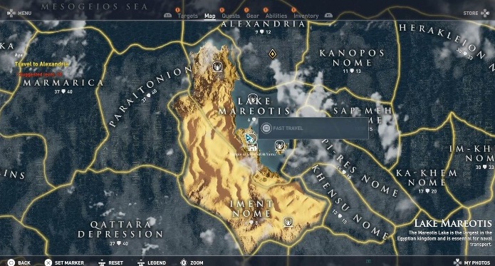 Po cutscence twój bohater zostanie przeniesiony na pustynie - May Amun Walk Beside You i początek zadania Aya | Zadania główne | Solucja - Assassins Creed Origins - poradnik do gry