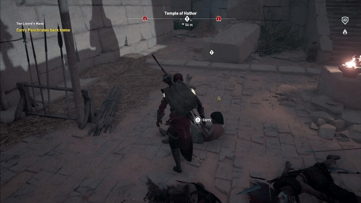 Po pokonaniu bossa gra przeniesie cię na pole zboża - Maska Jaszczura | Zadania główne | Solucja Assassins Creed Origins - Assassins Creed Origins - poradnik do gry