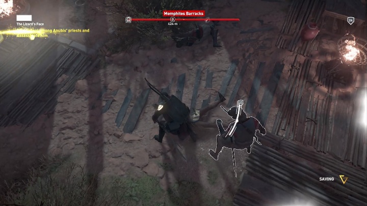 Jest to druga cześć misji dotyczącej Jaszczura - The Lizards Face | Zadania główne | Solucja Assassins Creed Origins - Assassins Creed Origins - poradnik do gry