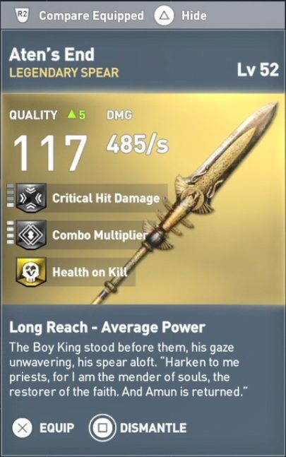 To legendarna broń, która zwiększa szansę na obrażenia krytyczne - Legendarne bronie w AC Origins The Curse of the Pharaohs - Assassins Creed Origins - poradnik do gry