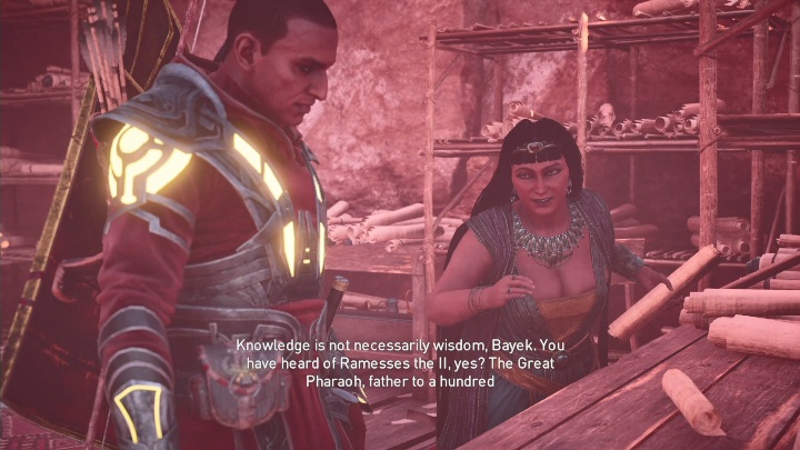 Na początku tej misji musisz porozmawiać z Tahemet - Król królów, solucja AC Origins The Curse of the Pharaohs - Assassins Creed Origins - poradnik do gry