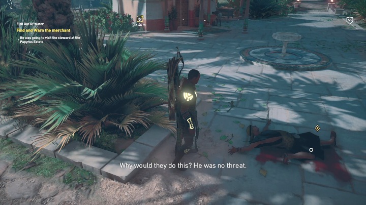 Po tej rozmowie musisz udać się do kupca - Nom Yebu, zadania i questy, solucja AC Origins The Curse of the Pharaohs - Assassins Creed Origins - poradnik do gry