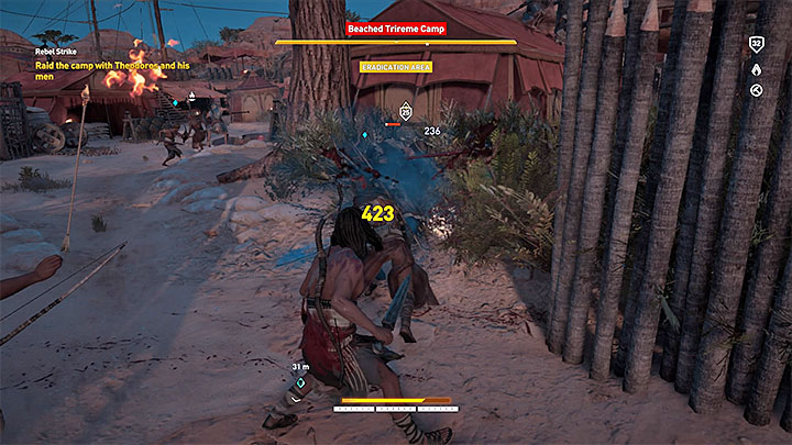 W ramach tego questu możesz ponownie wesprzeć Theodorosa i innych rebeliantów - Fajum i Oaza Fajum Zadania poboczne, mapa questów | Solucja AC Origins - Assassins Creed Origins - poradnik do gry