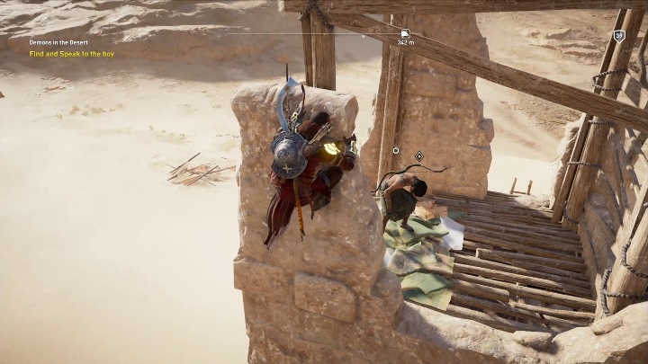 Na początku tej misji musisz porozmawiać z szaleńcem - Fajum i Oaza Fajum Zadania poboczne, mapa questów | Solucja AC Origins - Assassins Creed Origins - poradnik do gry