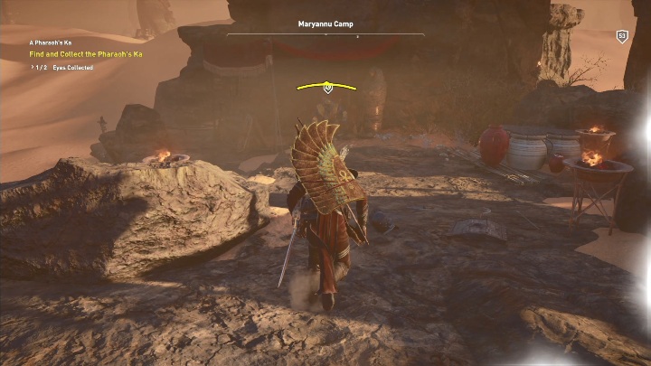 Drugie oko znajduje się w obozie Maryann - Ka Faraona, solucja AC Origins The Curse of the Pharaohs - Assassins Creed Origins - poradnik do gry