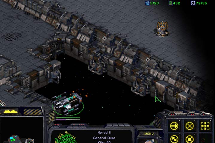 Battlecruiser jest uzbrojony w działo Yamato, które może zniszczyć wieżyczkę wroga jednym strzałem i to z dużej odległości. - Misja 8 - The Big Push | Kampania Terran | StarCraft Remastered - StarCraft: Remastered - poradnik do gry