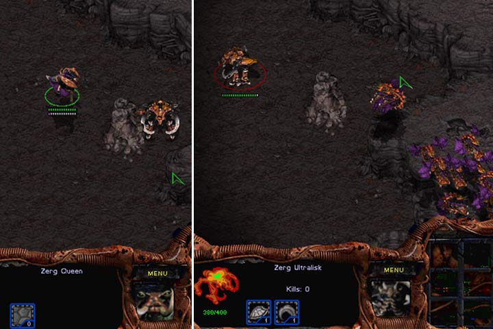 Zerg Queen (umiejętność Spawn Broodlings) albo grupa Mutalisków bez problemu poradzi sobie z najpotężniejszą jednostką Zergów, czyli Ultraliskiem. - Misja 7 - The Culling | Kampania Zergów | StarCraft Remastered - StarCraft: Remastered - poradnik do gry