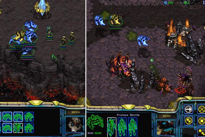 Na samym początku misji możesz zdecydować się przetransportować Tassadara wraz z Zelotami. Stwórz iluzje transportowca i dbaj, aby zawsze był w środku formacji. W ten sposób możesz dostać się do wnętrza bazy Zergów i zrzuć oddział tuż przy markerze. - Misja 5 - Choosing Sides | Kampania Protosów | StarCraft Remastered - StarCraft: Remastered - poradnik do gry