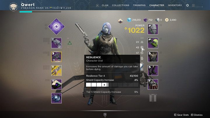 Tier (poziom atrybutu) - Destiny 2: Atrybuty - rozwój postaci - Destiny 2 - poradnik do gry