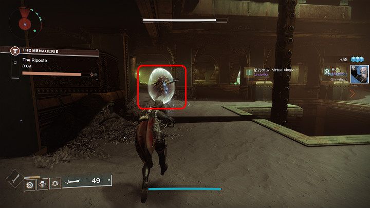 Gdy tylko ktoś wejdzie w posiadanie miecza upuszczonego przez rycerza, na arenie zacznie pojawiać się więcej rycerzy, ale już znacznie silniejszych - Destiny 2: Menażeria (The Menagerie) - tryb rozgrywki - Destiny 2 - poradnik do gry