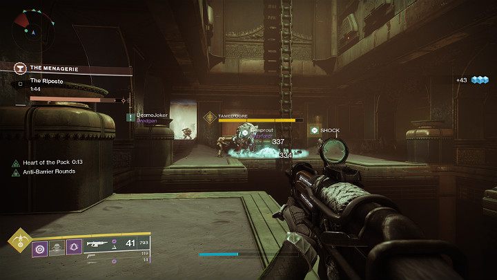 Gdy tylko zabijesz wystarczającą ilość przeciwników Tamed Knight na arenie pojawi się mini-boss Tamed Ogre - Destiny 2: Menażeria (The Menagerie) - tryb rozgrywki - Destiny 2 - poradnik do gry