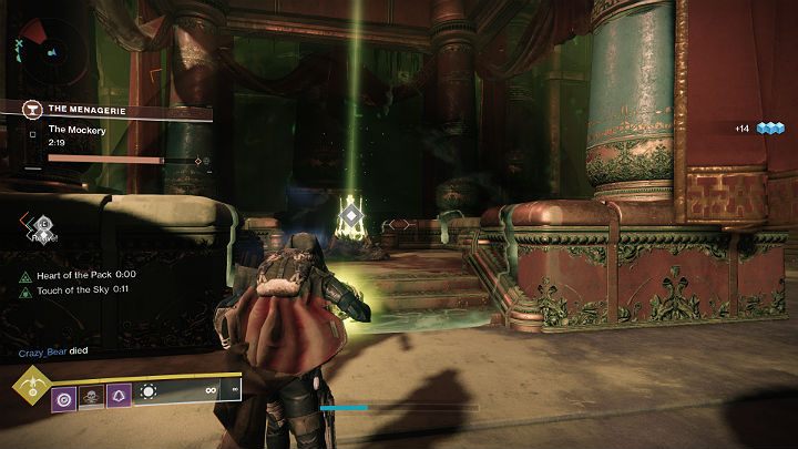 Na arenie w etapie The Mockery znajdziesz 3 różne ołtarze - jeden po prawej stronie areny, drugi pośrodku i ostatni po lewej stronie areny - Destiny 2: Menażeria (The Menagerie) - tryb rozgrywki - Destiny 2 - poradnik do gry