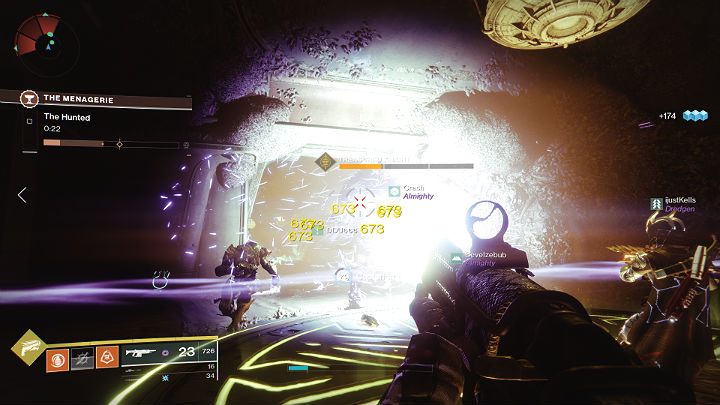 Na przejmowane punkty będzie nacierać falami cała masa pomniejszych przeciwników, a niektórzy z nich wysadzają się w momencie kontaktu z celem więc trzeba eliminować ich z dystansu - Destiny 2: Menażeria (The Menagerie) - tryb rozgrywki - Destiny 2 - poradnik do gry