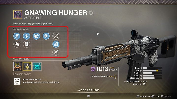 Wiele broni ma możliwość przełączania jej cech - zwróć na to uwagę przy każdorazowej zmianie używanej broni - Destiny 2: Modyfikacje - lista, jak zdobywać? - Destiny 2 - poradnik do gry