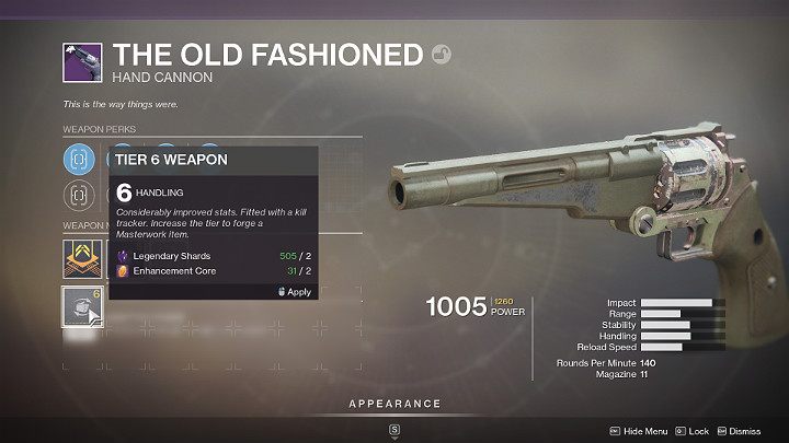 Bronie znalezione w grze Destiny 2 mogą mieć już określony Tier, jak np - Destiny 2: Broń Masterwork - Destiny 2 - poradnik do gry