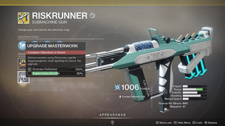 Podnosząc swoją broń do rangi Masterwork będziesz mógł korzystać z wielu udogodnień i dodatkowych właściwości - Destiny 2: Broń Masterwork - Destiny 2 - poradnik do gry