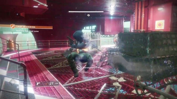 Umiejętność uniku u Łowcy - zapewnia przeładowanie trzymanej broni i odsunięcie się na kilka metrów - Destiny 2: Uniki - walka - Destiny 2 - poradnik do gry