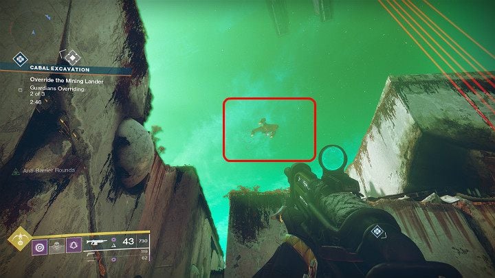Mniejszy statek pojawi się w dość dużej odległości od wydarzenia, ale po chwili podleci znacznie bliżej i łatwiej będzie go zestrzelić. - Destiny 2: Heroiczne wydarzenia publiczne - Destiny 2 - poradnik do gry