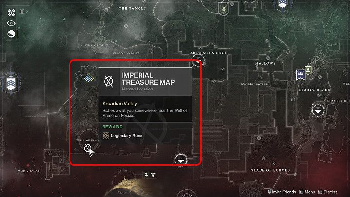 Każda mapa Imperial Treasure Map prowadzi do jednej skrzyni, po otwarciu której można uzyskać następujące przedmioty - Destiny 2: Mapy skarbów (Imperial Trasure Map) - Destiny 2 - poradnik do gry