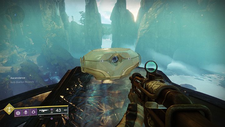 Ostatnim etapem questa na broń Egzotyczną Truth jest Candy from a Baby w którym należy ukończyć Strike o nazwie Warden of Nothing (Tangled Shore) i otworzyć finałową ukrytą Ascendant Chest co oznacza, że musisz ponownie użyć Tincture of Queensfoil - Destiny 2: Wyrzutnia rakiet Truth - jak zdobyć? - Destiny 2 - poradnik do gry