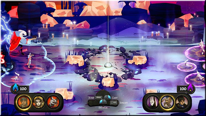 Dynamiczna rozgrywka 3 na 3, której celem jest przeniesienie kuli z środka areny do stosu przeciwnika, aby zdobyć punkty - Podstawy rozgrywki | Pyre - Pyre - poradnik do gry