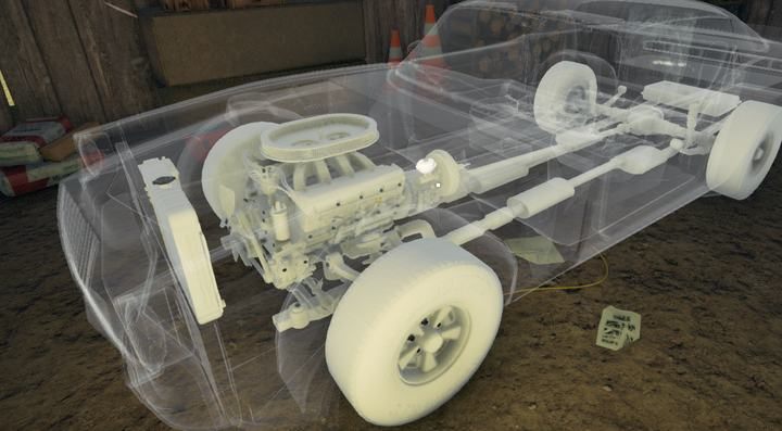 Brak pokrywy filtra powietrza jest widoczny od razu - na szczęście to mały koszt. Gorzej gdy brakuje połowy silnika... - Renowacja zabytków w Car Mechanic Simulator 2018 - Car Mechanic Simulator 2018 - poradnik do gry