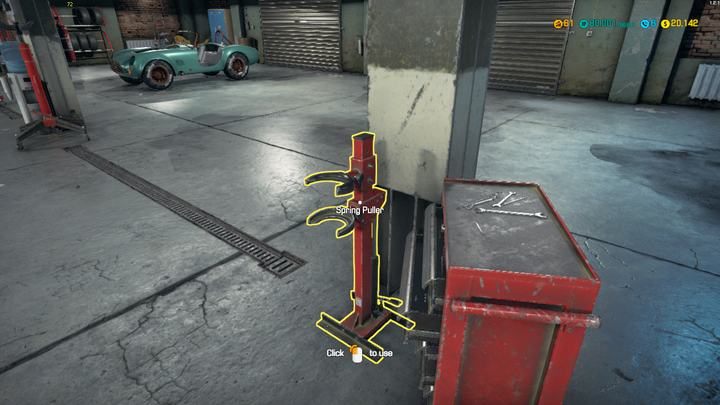 Ściągacz do sprężyn - Wyposażenie warsztatu w grze Car Mechanic Simulator 2018 - Car Mechanic Simulator 2018 - poradnik do gry