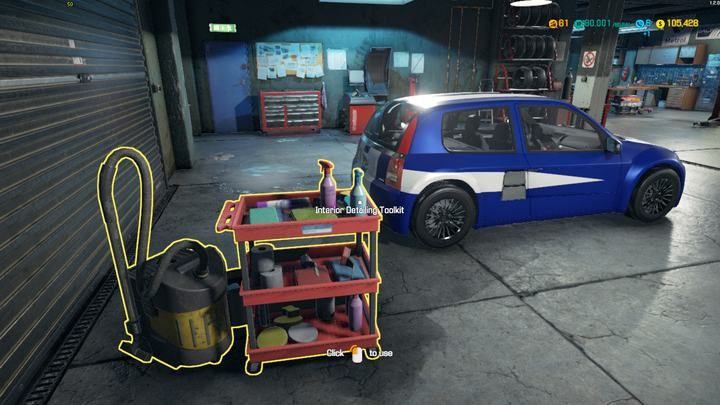 Zestaw do czyszczenia wnętrza - Wyposażenie warsztatu w grze Car Mechanic Simulator 2018 - Car Mechanic Simulator 2018 - poradnik do gry