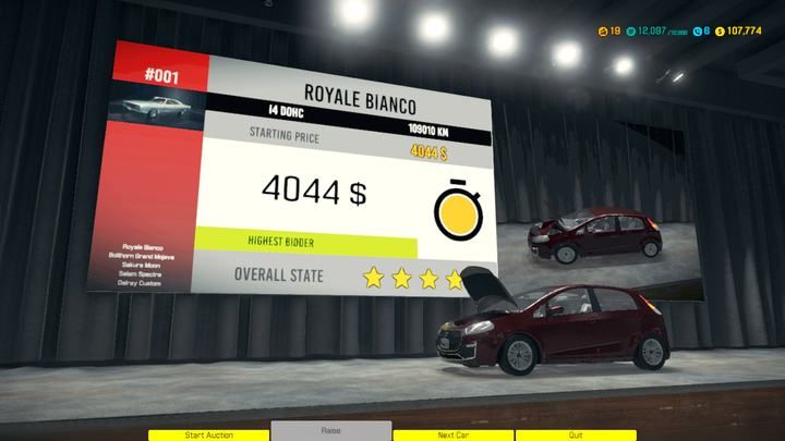 Na aukcje przynoś ze sobą zapas gotówki, ceny sprzedaży potrafią być wysokie. - Salon i dom aukcyjny w Car Mechanic Simulator 2018 - Car Mechanic Simulator 2018 - poradnik do gry