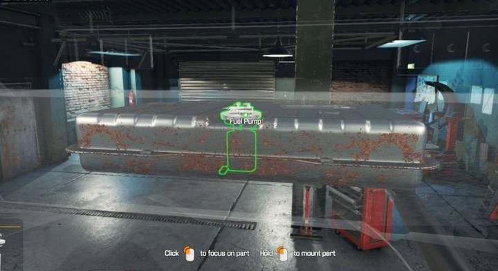 Pompa paliwa w baku nad tylną osią pojazdu. - Zlecenie 6 - Salem Flamo | Opis przejścia Car Mechanic Simulator 2018 - Car Mechanic Simulator 2018 - poradnik do gry