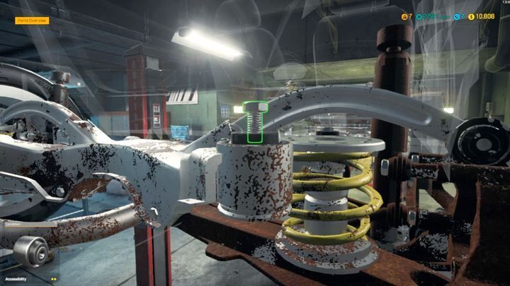 Łatwo nie zauważyć i pominąć tuleje w tylnej belce zawieszenia. - Zlecenie 7 - Royale Crown | Car Mechanic Simulator 2018 - Car Mechanic Simulator 2018 - poradnik do gry