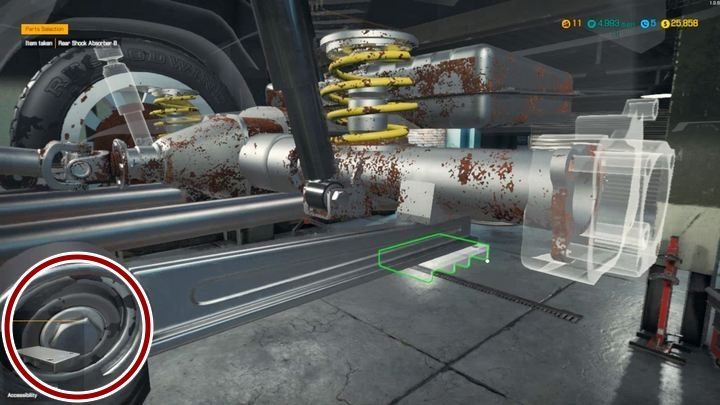 Nie zapomnij o tulei z tyłu po lewej stronie... - Zlecenie 11 - Olsen Grand Club | Zlecenie w Car Mechanic Simulator 2018 - Car Mechanic Simulator 2018 - poradnik do gry