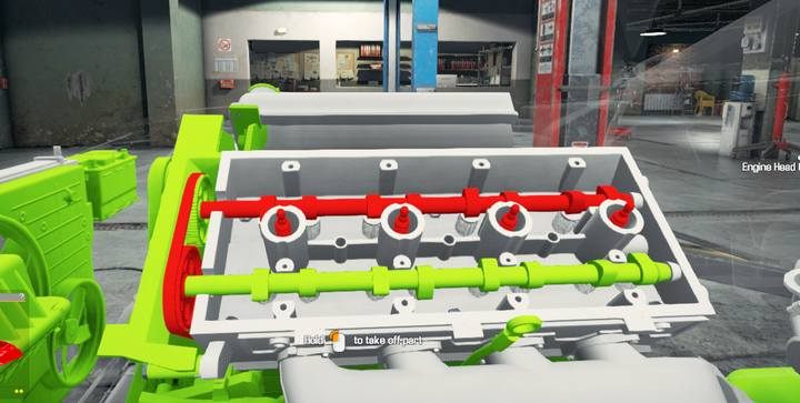 Zauważ, że do wymiany jest przeciwny wałek niż koło zębate, lecz wymienić musisz i tak obydwa koła. - Zlecenie 13 - Echos Cobra | Solucja Car Mechanic Simulator 2018 - Car Mechanic Simulator 2018 - poradnik do gry