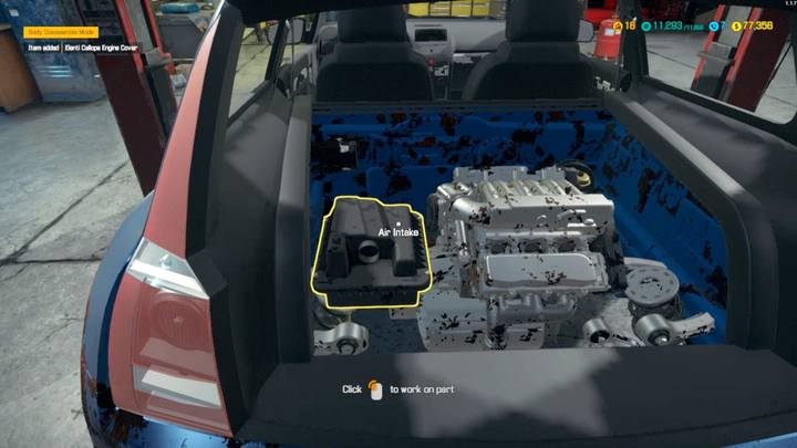 Silnik znajdziesz z tyłu pojazdu pod plastikową pokrywą. - Zlecenie 18 - Elenti Callope | Solucja Car Mechanic Simulator 2018 - Car Mechanic Simulator 2018 - poradnik do gry