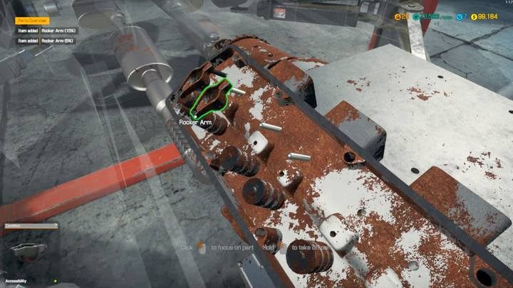 Warto zakupić więcej dźwigni zaworów i popychaczy niż jest to wymagane. - Zlecenie 20 - Bolt Reptilia w Car Mechanic Simulator 2018 - Car Mechanic Simulator 2018 - poradnik do gry