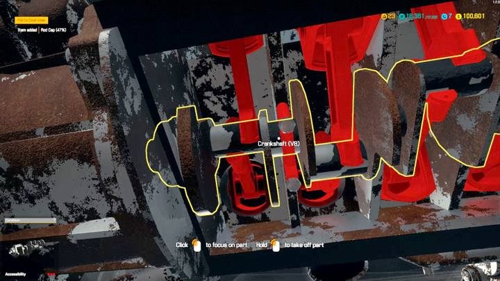 By wymienić wał korbowy rozebrać musisz rozebrać w zasadzie cały silnik i większość osprzętu. - Zlecenie 23 - Bolthorn Grand Mojave | Solucja Car Mechanic Simulator 2018 - Car Mechanic Simulator 2018 - poradnik do gry