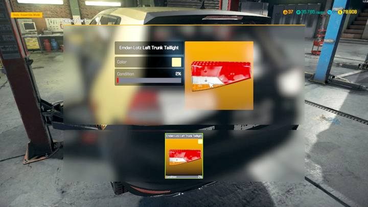 Pozostałe niewymienione na liście części zamontuj stare, niezależnie od ich stanu. - Zlecenie 27 - Emden Lotz GT | Zadania w Car Mechanic Simulator 2018 - Car Mechanic Simulator 2018 - poradnik do gry