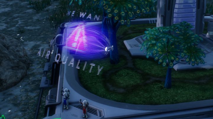 Zbyt niski wskaźnik jakości powietrza, sprawił że koloniści rozpoczęli protest. - Morale | Podstawy Aven Colony - Aven Colony - poradnik do gry