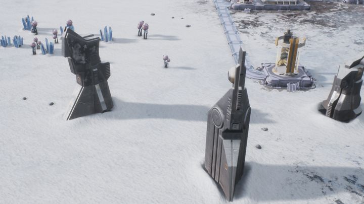 Dotarcie do tych budowli jest niezbędne do ukończenia misji. - Azara Falls | Opis przejścia Aven Colony - Aven Colony - poradnik do gry