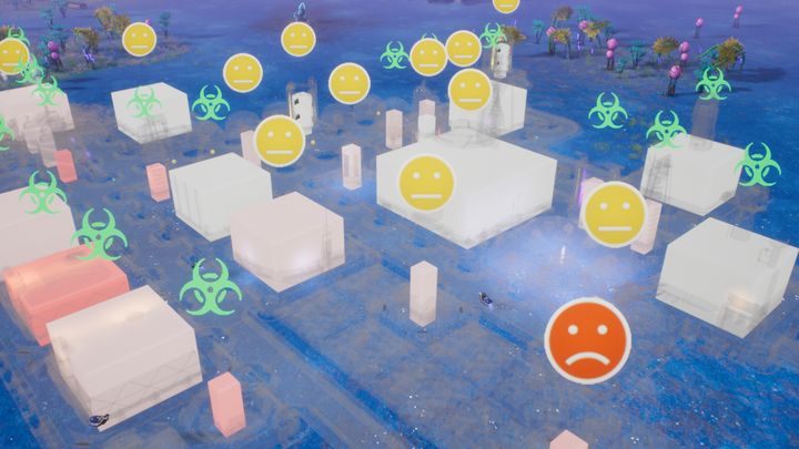 W przypadku nieprzygotowanej kolonii, choroba rozprzestrzenia się bardzo szybko. - Eden Crater | Opis przejścia Aven Colony - Aven Colony - poradnik do gry