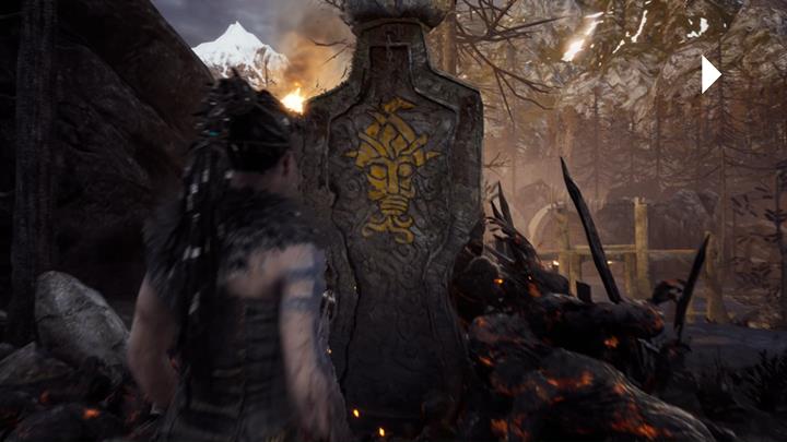 Dotknij kamiennego bloku. - Hellblade Senuas Sacrifice: Pierwsze płomienne wrota, Siedziba Surta - Hellblade: Senuas Sacrifice - poradnik do gry