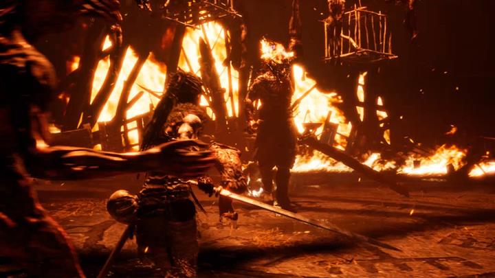 Najważniejsze w walce z Surtem to unikać jego potężnych ciosów. - Hellblade Senuas Sacrifice: Czwarte wrota i walka z Surtem - Hellblade: Senuas Sacrifice - poradnik do gry