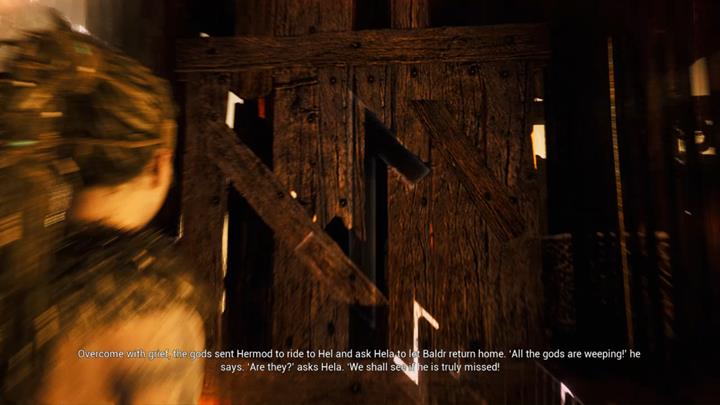 Oto ostatnia runa, konieczna do otworzenia drzwi. - Hellblade Senuas Sacrifice: Pierwszy fragment - Historia Baldura, Wykuwanie Gramra - Hellblade: Senuas Sacrifice - poradnik do gry