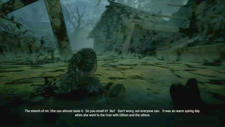 Przebrnij przez bagna do bramy. - Hellblade Senuas Sacrifice: Drugi fragment - Historia plagi, Wykuwanie Gramra - Hellblade: Senuas Sacrifice - poradnik do gry