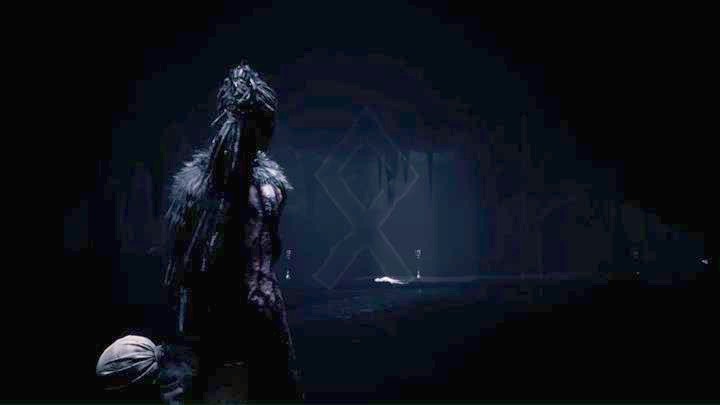 Biegnij do kolejnych świateł, a gdy zdobędziesz pochodnię, rozpal paleniska dookoła - Hellblade Senuas Sacrifice: Wtargnięcie do siedziby Fenrira, Kraina umarłych - Hellblade: Senuas Sacrifice - poradnik do gry