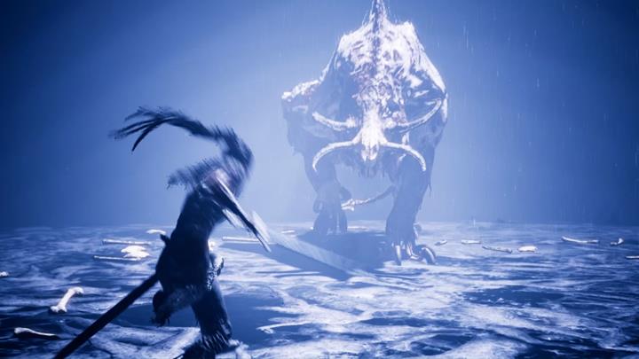 Fenrir w całej okazałości. - Hellblade Senuas Sacrifice: Walka z Fenrirem, Kraina umarłych - Hellblade: Senuas Sacrifice - poradnik do gry