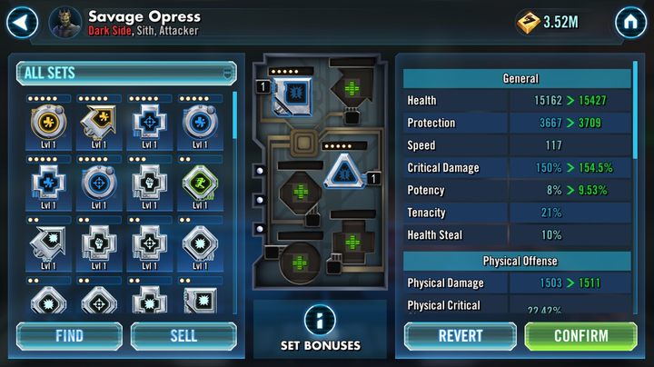 1 - Mody | Ulepszanie postaci w Star Wars Galaxy of Heroes - Star Wars: Galaxy of Heroes - poradnik do gry